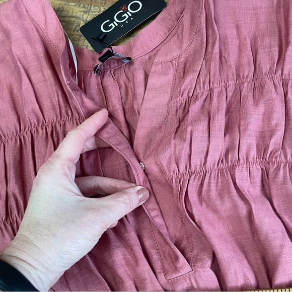 New Gigio ruffle romper women’s size Medium Mauve - Picture 6 of 10